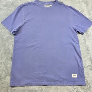 Fair Harbor Mens Small Dusk Purple T-Shirt Organic Cotton Short Sleeve